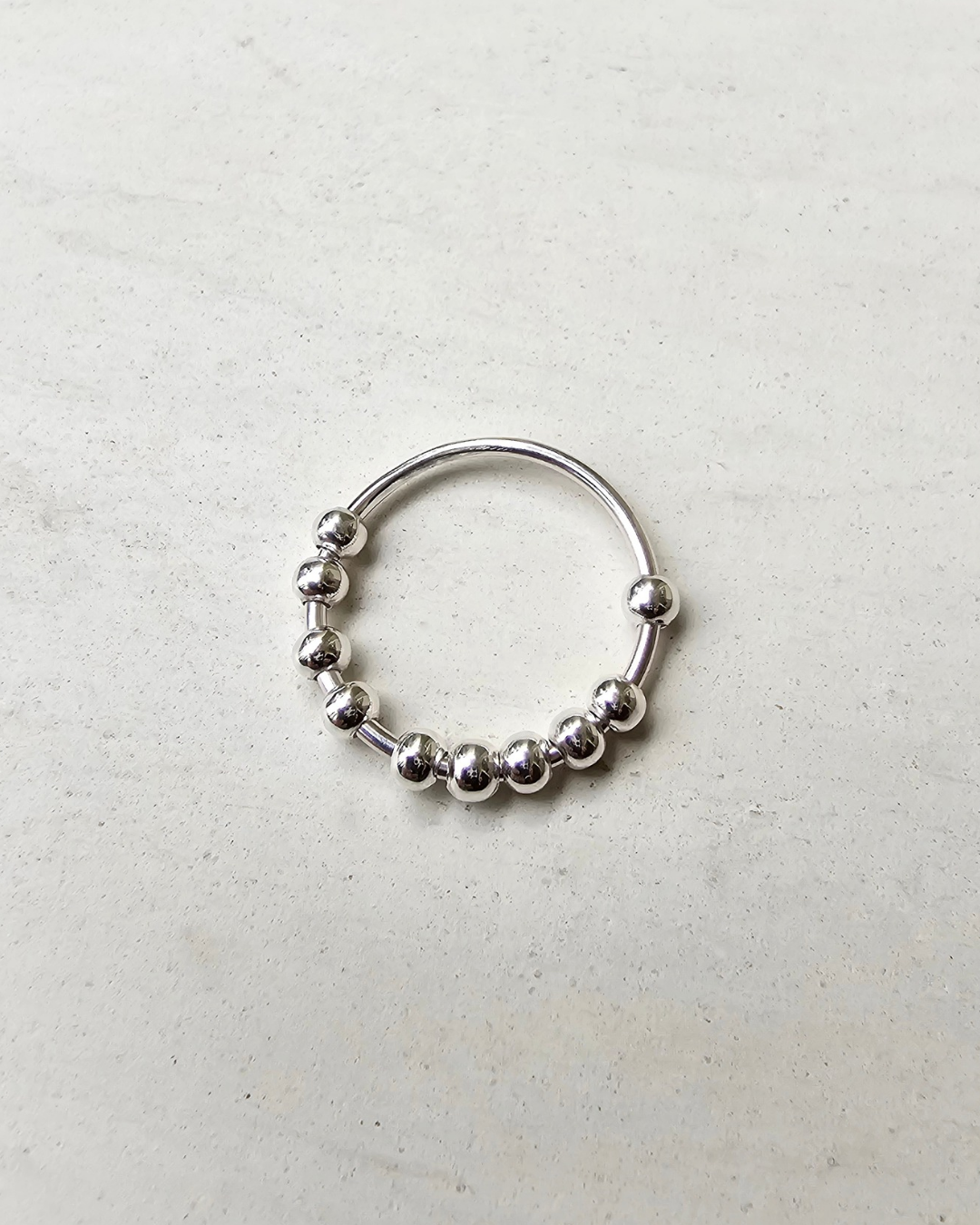 Anillo antiestrés silver