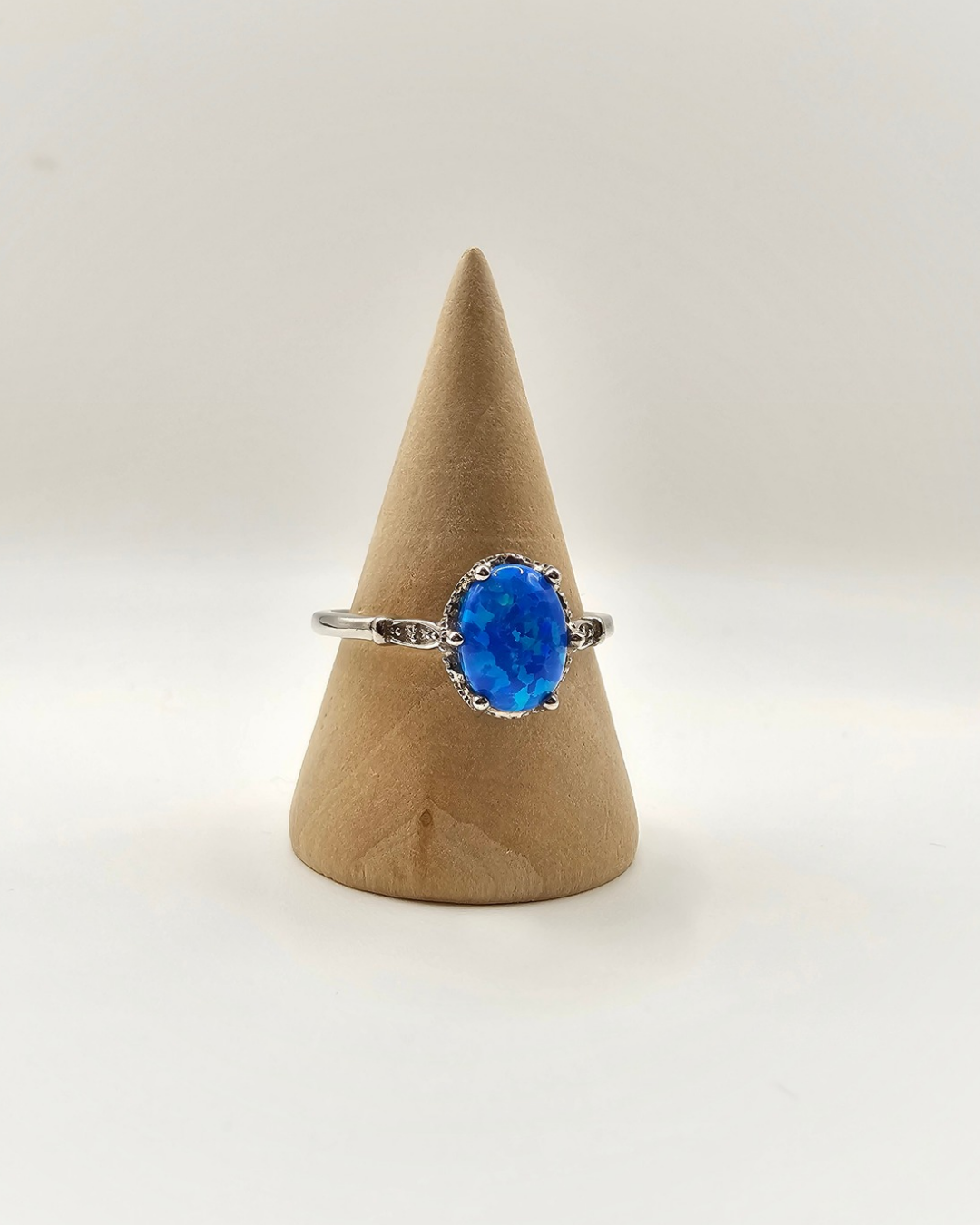 Blue opal ring