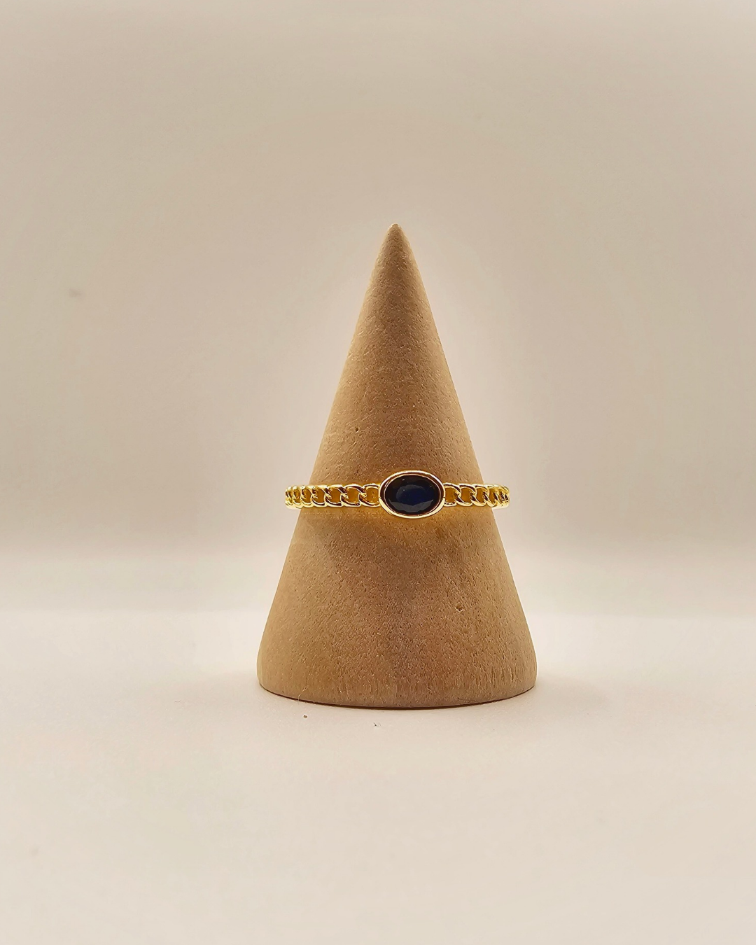 Navy oval ring