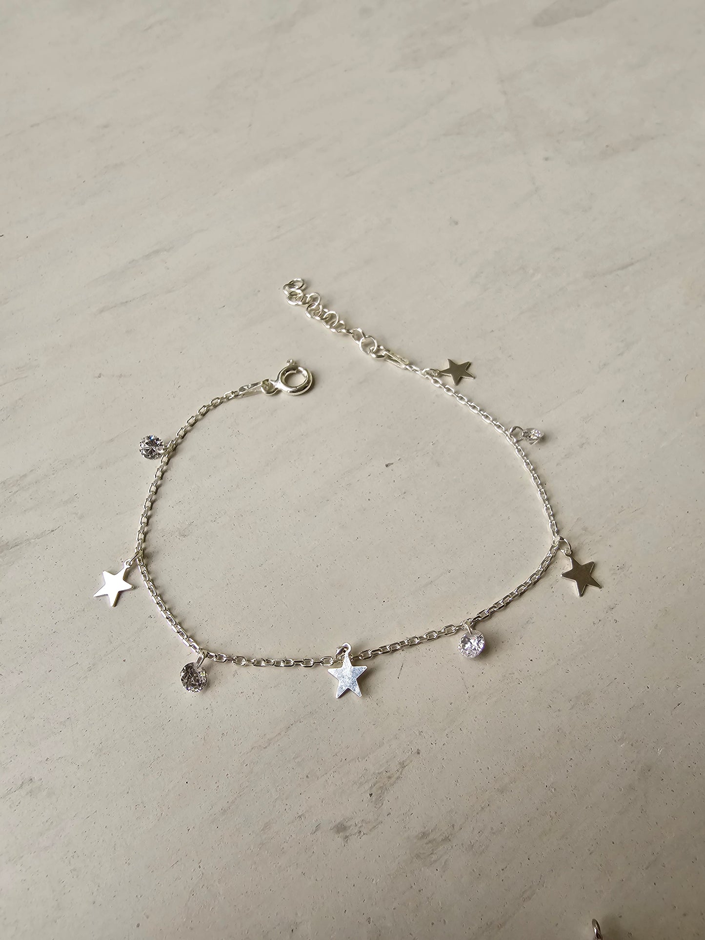 Star silver bracelet