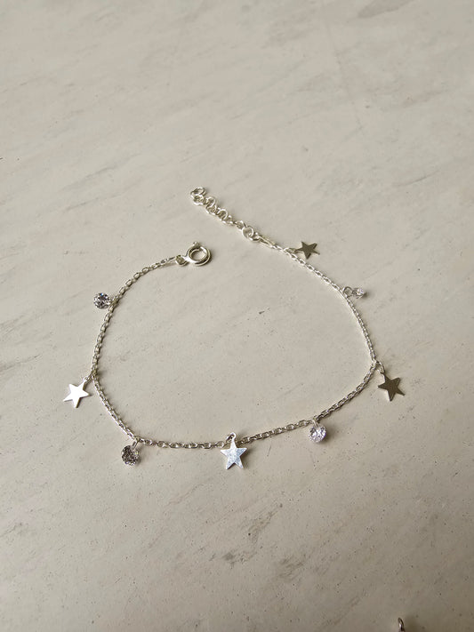 Star silver bracelet