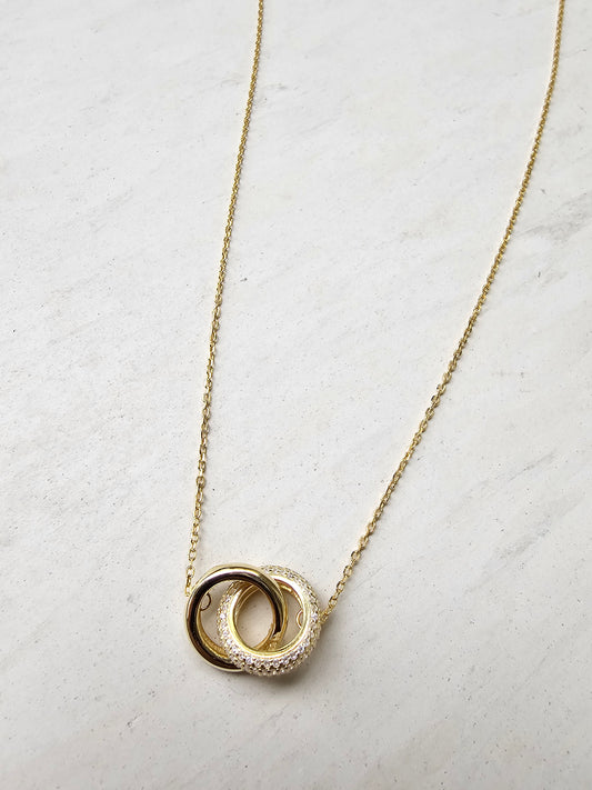 2 ring necklace