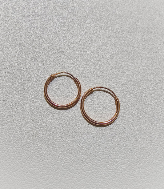 Rosegold infinite hoops