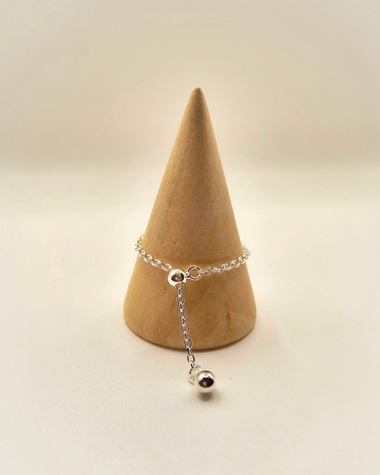 Purple heart chain ring