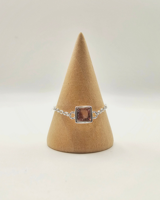 Pink square chain ring