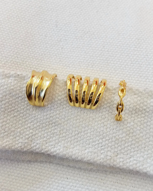 Golden earcuffs