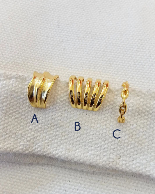 Golden earcuffs